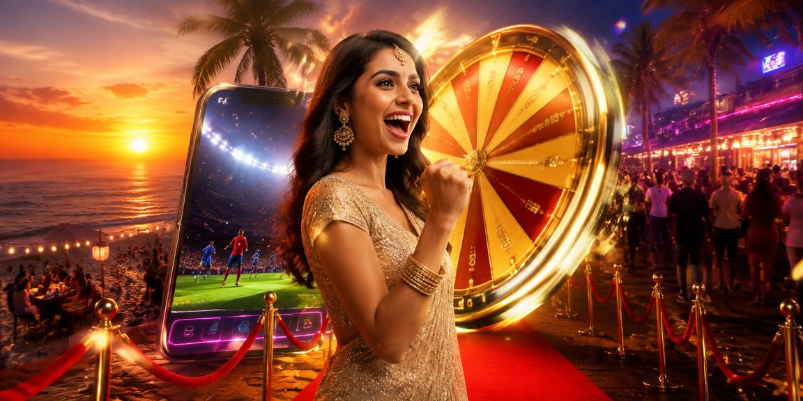 VIP enjoying live casino roulette game at Goa beach